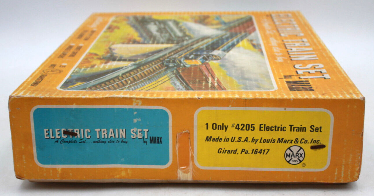 1960s Vintage MARX USA Made Toy New York NY Central TRAIN SET #4205 Boxed 25WATT