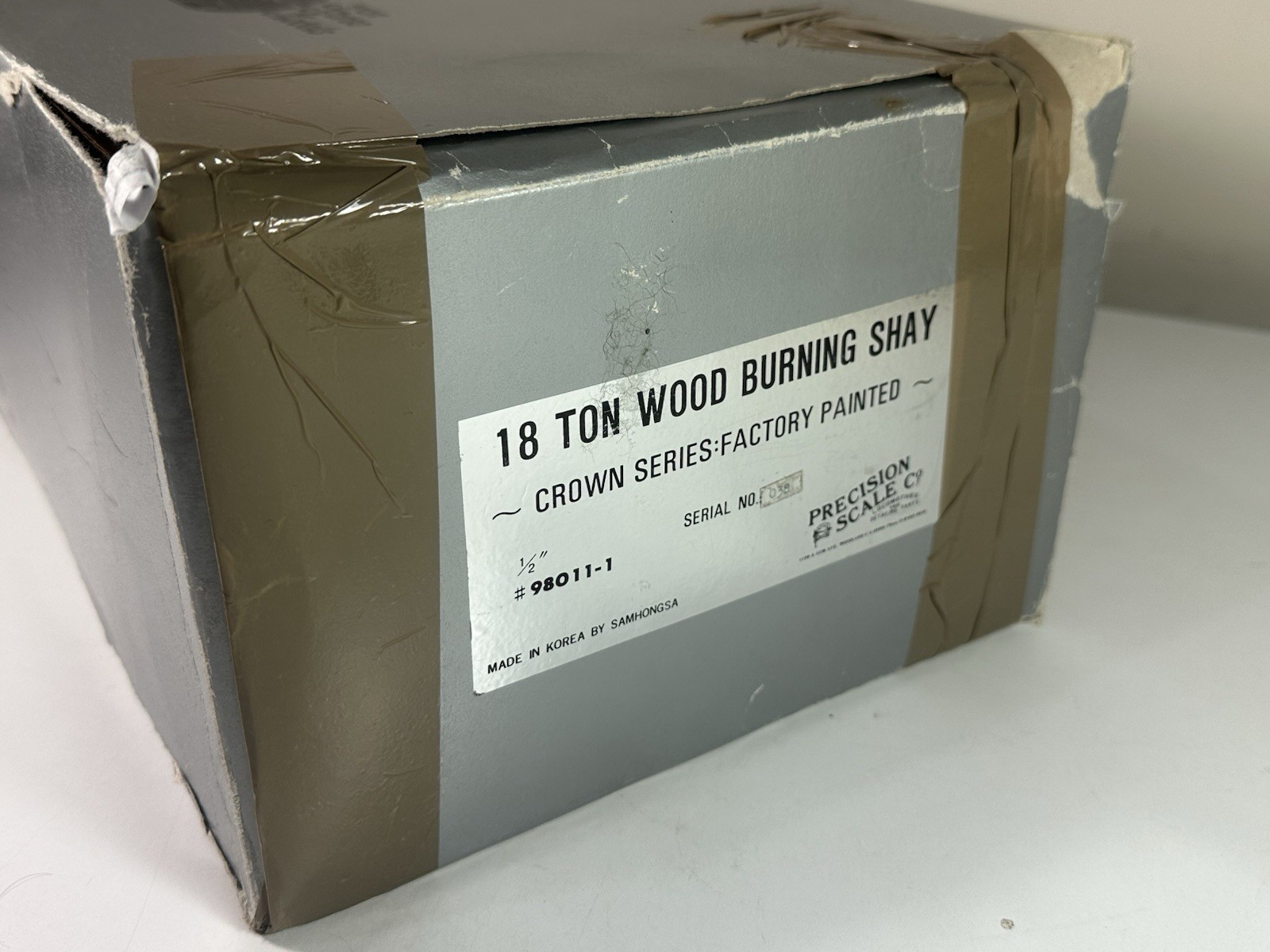F 1:24 Scale Brass Precision Model 18 Ton Wood Burning Shay #98011-1 Iron Horse