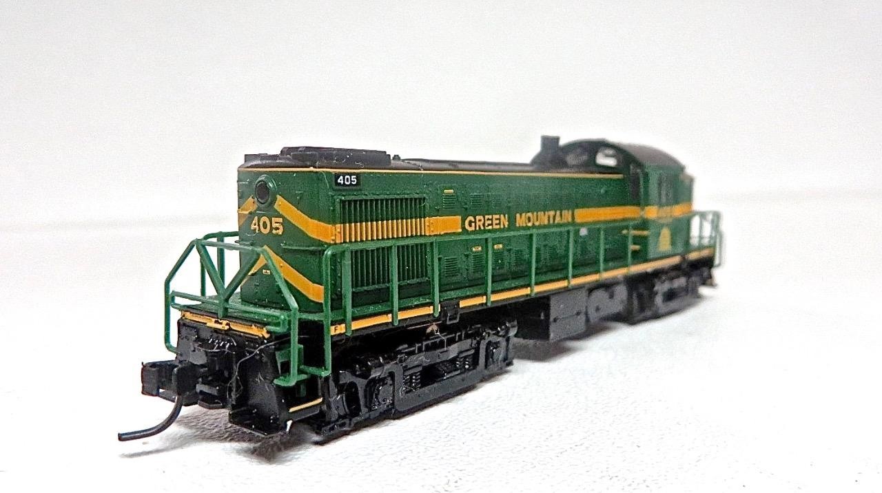 N GAUGE Atlas Classic 40-004095 Green Mountain Alco RS1 DC Diesel Locomotive 405