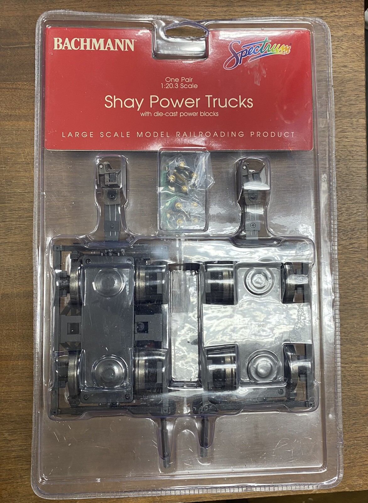 Bachmann 88999 SHAY POWER TRUCKS WITH DIE-CAST POWER BLOCKS–1 PAIR (LARGE SCALE)