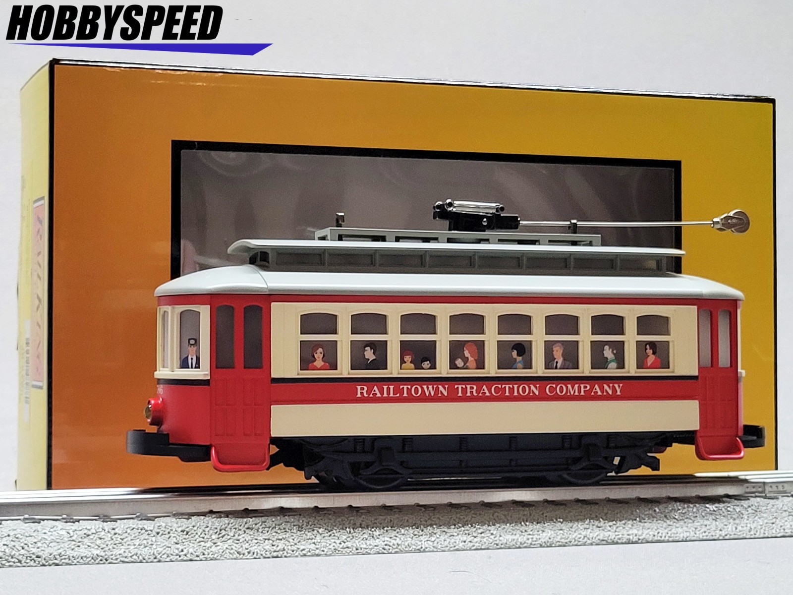 MTH RAILKING RAILTOWN TRACTION COMPANY BUMP N GO TROLLEY O GAUGE car 30-5260 NEW