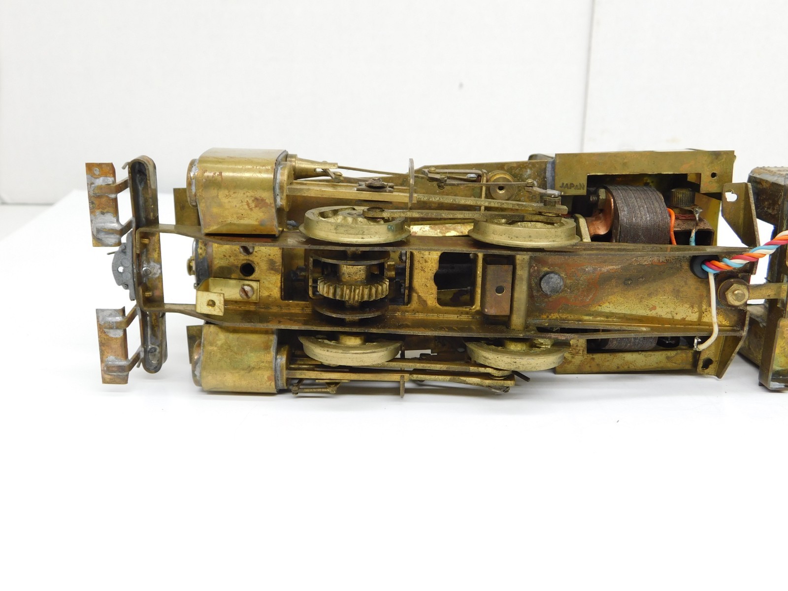 STEAM LOCOMOTIVE & TENDER 2 RAIL 0-4-0 BRASS O SCALE IMP C 16-A “PROJECT”