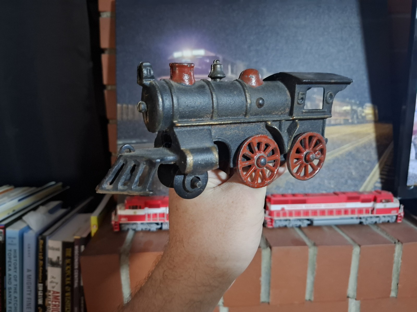 Very Old 2-4-0 Steam Locomotive Metal Toy
