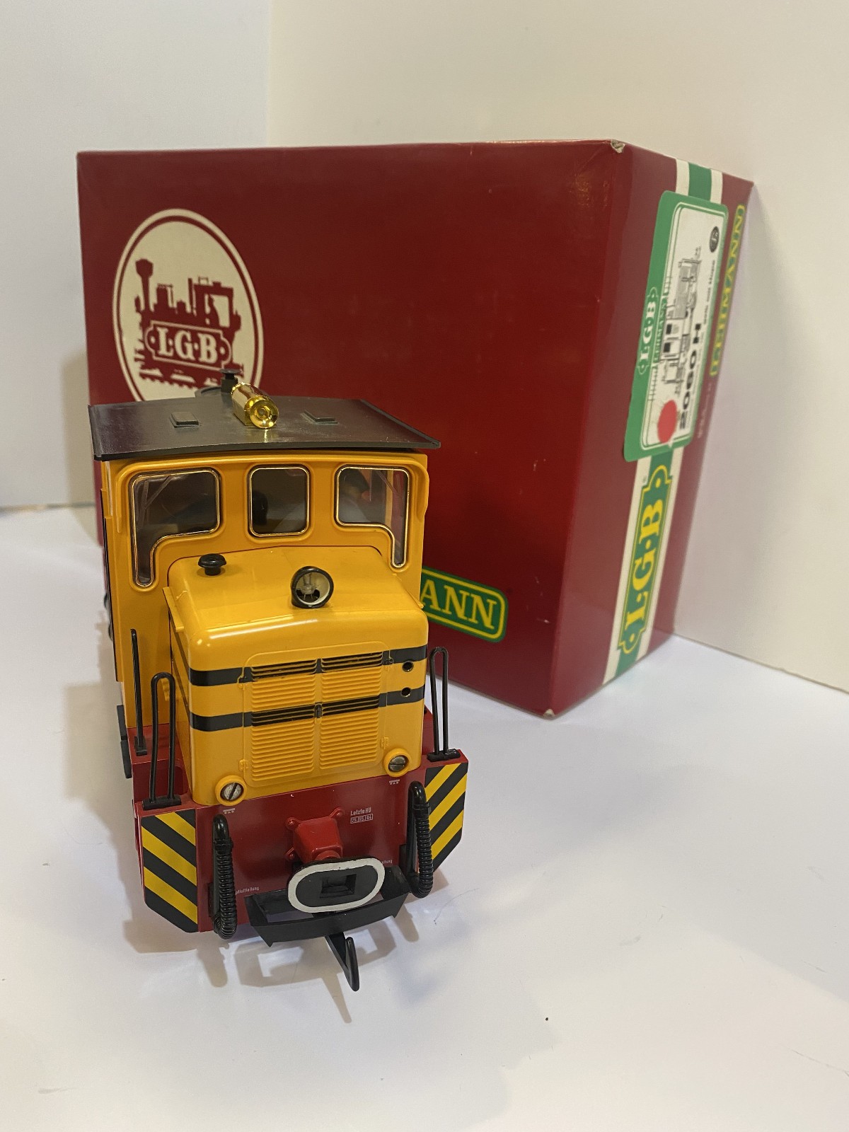 LGB 2060 H – Yellow G-Scale Locomotive – The Big Train Loco In Box – Lehmann