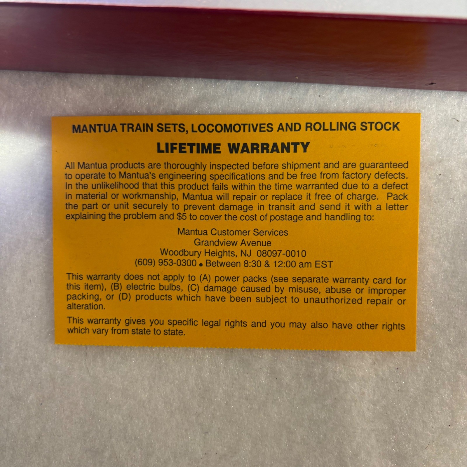 Mantua HO Scale Southern Crescent Limited 1896 Steam Engine Train