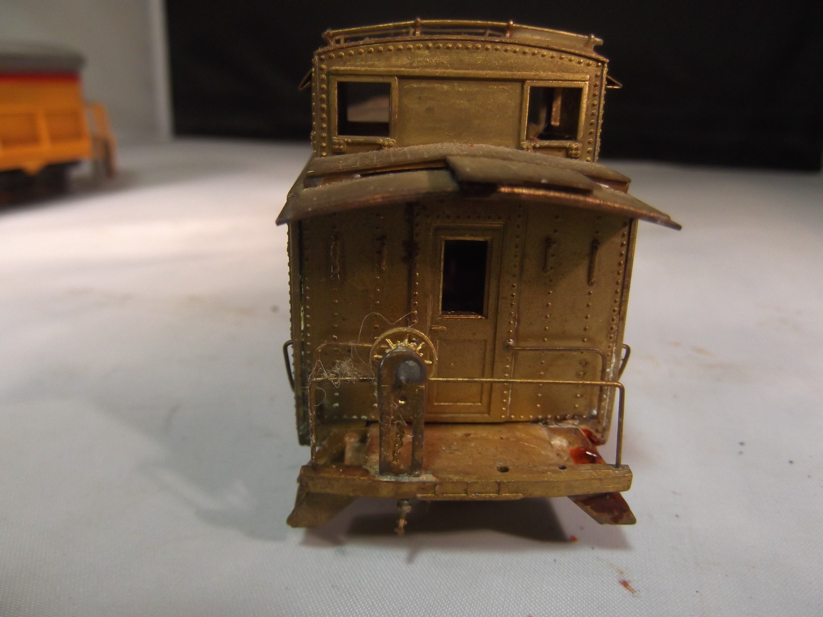 HO Scale Bachmann Locomotive Engine for Repair and a Brass Caboose from Japan