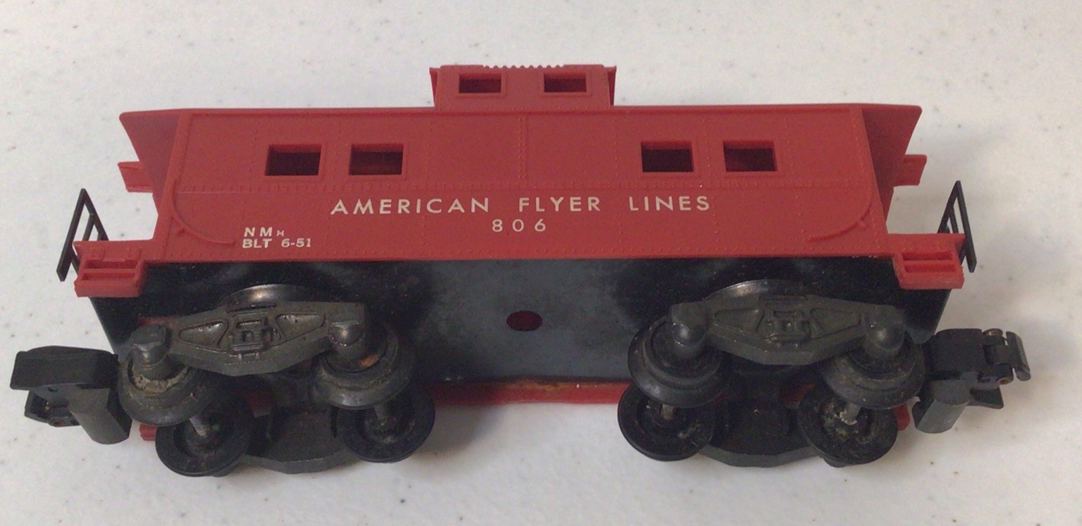 GILBERT American Flyer Lines 806 CABOOSE S Gauge Made in USA 1956 (WBOX)