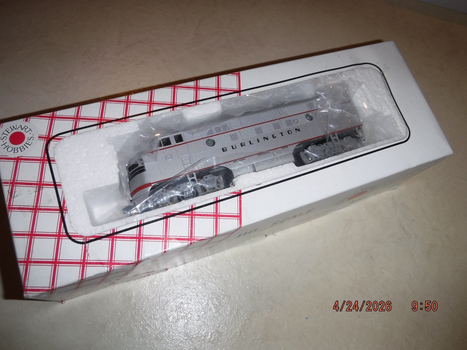 STEWART HOBBIES HO BURLINGTON CBQ F3 PHASE II EARLY A/B SET STOCK #5214 NOS NEW!