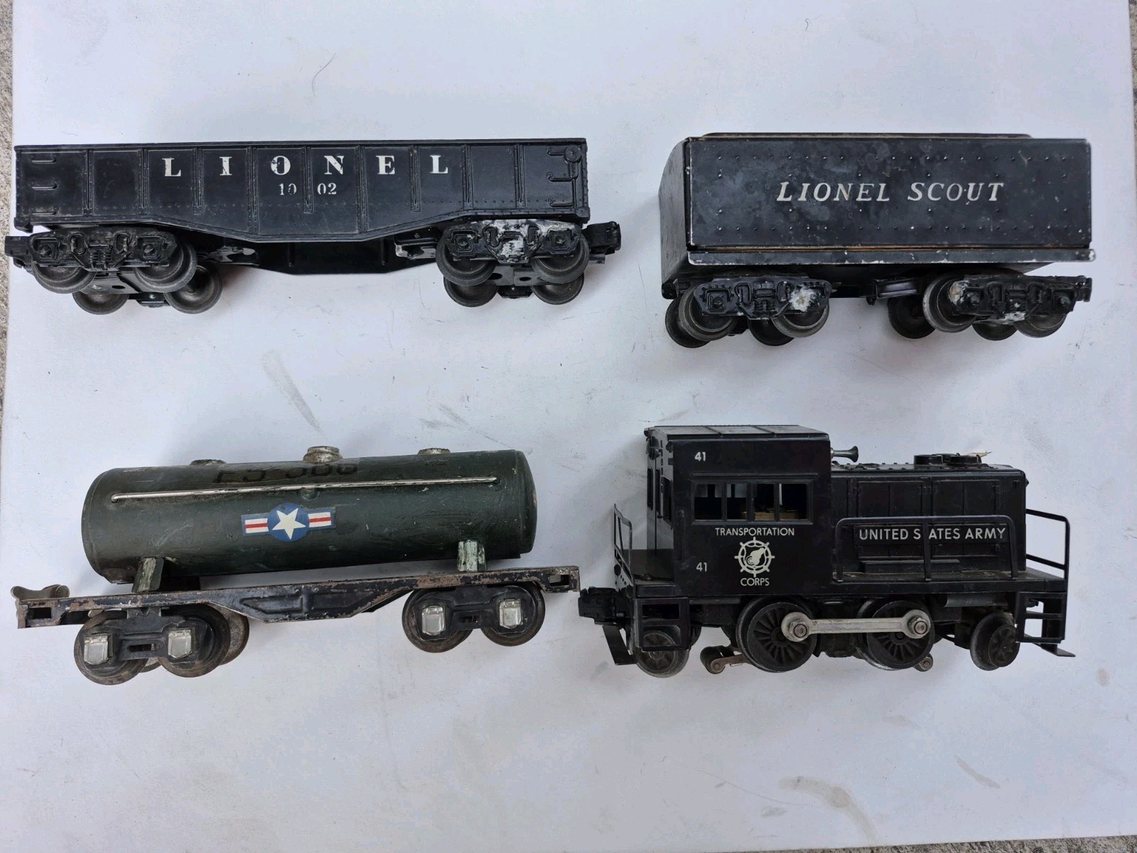 Lionel PW 41 United States Army Gas Turbine Switcher And Others Lot 4