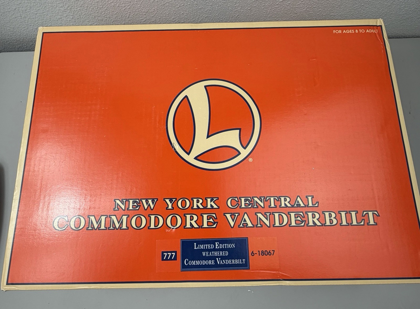 Lionel 6-18067 New York Central Weathered Commodore Vanderbilt 4-6-4 Steam New