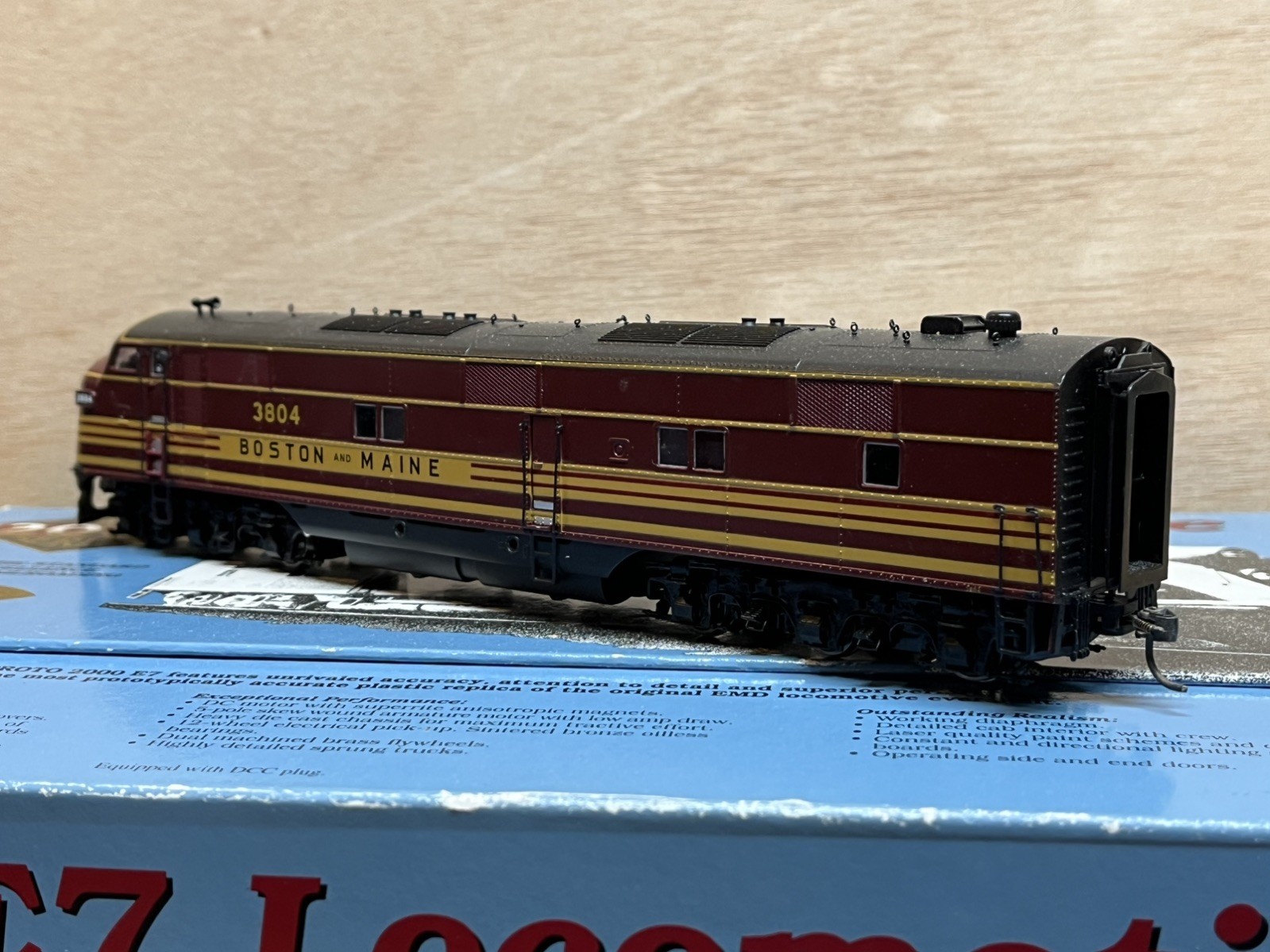 Proto 2000 HO 21056 Boston & Maine E7 #3804 DCC/NO SOUND (A Unit)
