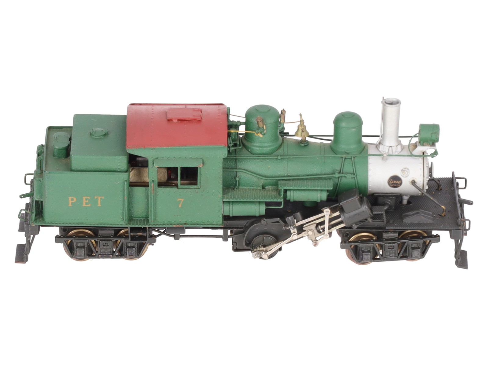 United Models PFM BRASS HO PET Green Climax Class C Logging Steam Locomotive #7