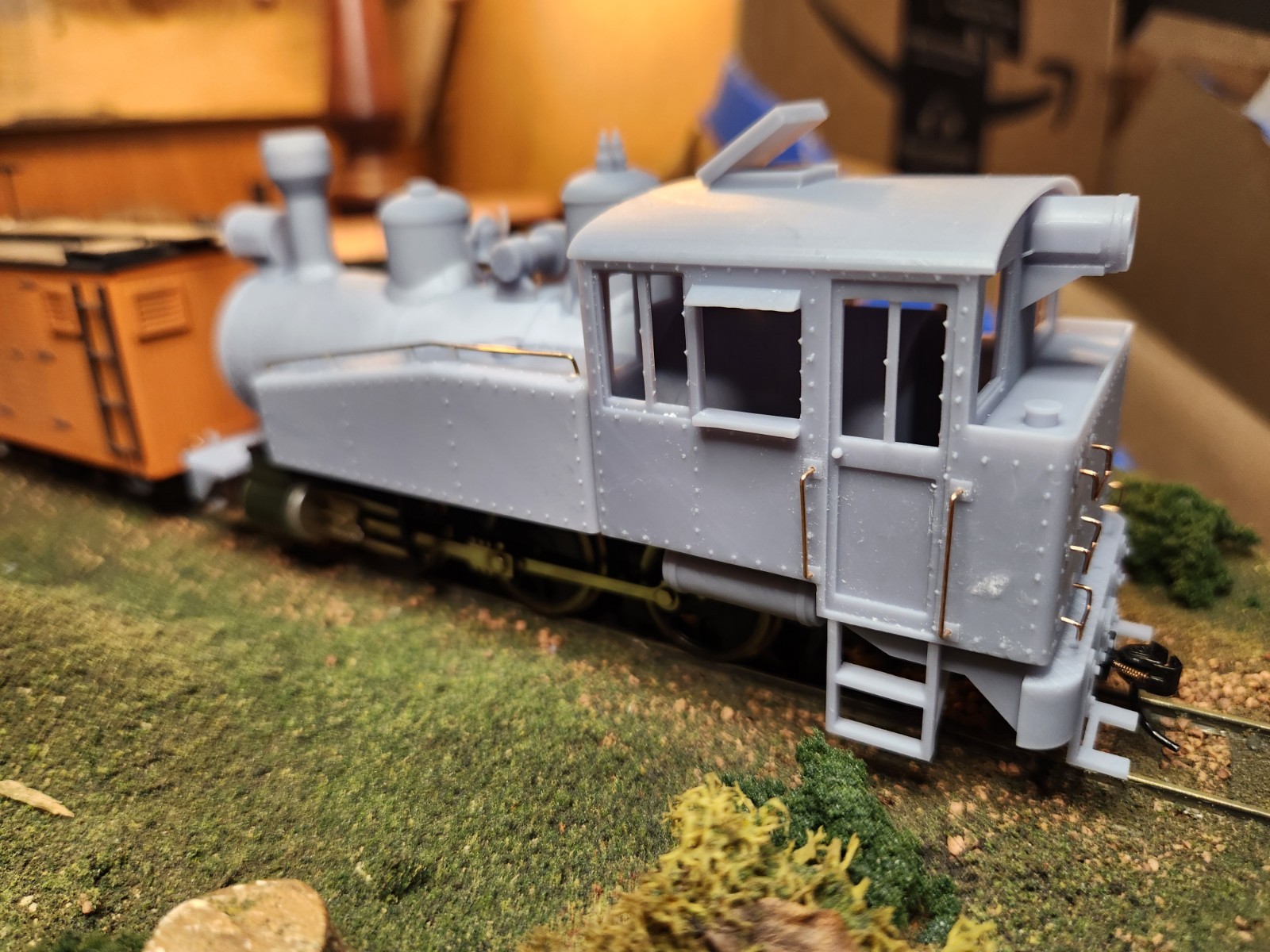 On30 Freelance 0-6-0 Porter Style Steam Eng 3D Printed For Bmann On30 Mogul Mech