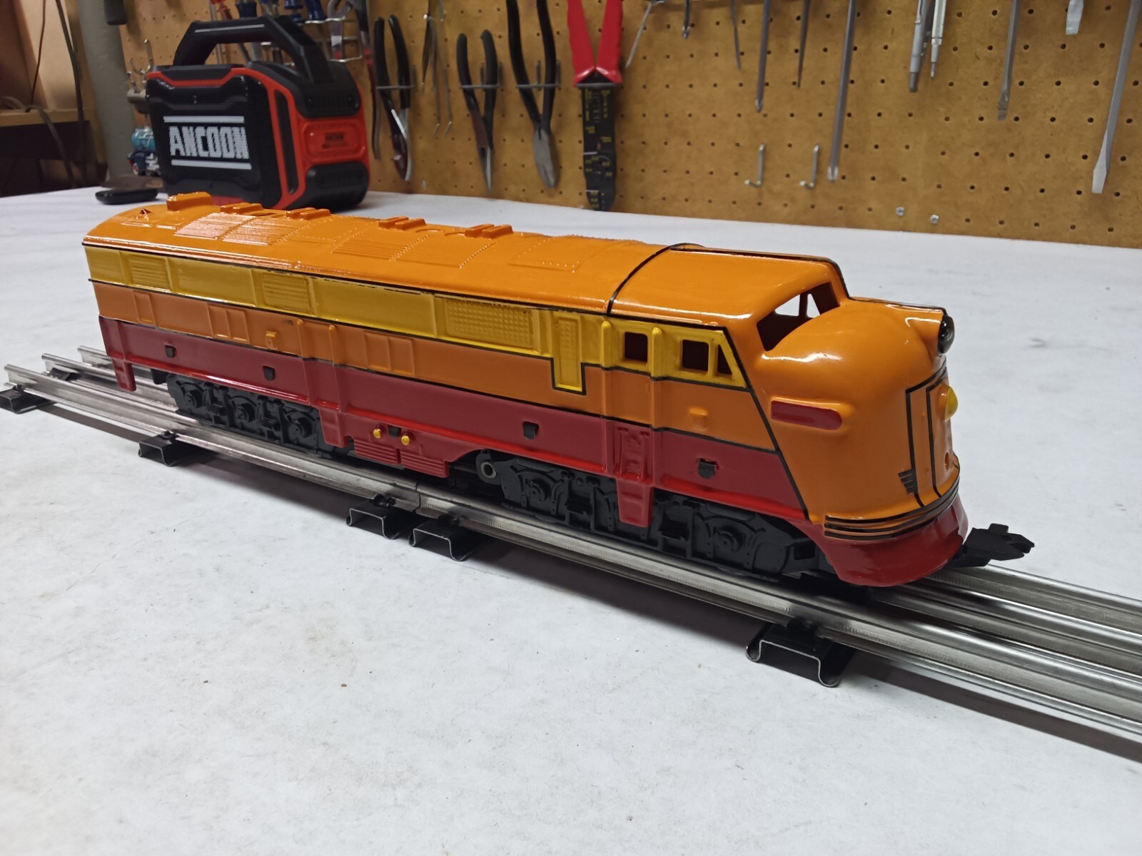 C-7 vintage Marx O gauge diesel A unit non-powered from Allstate set 9638 paint