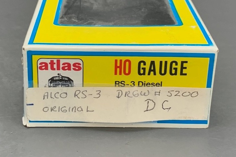HO Atlas/Kato Alco RS-3 Diesel Locomotive Rio Grande #5200 w/KD’s HO8237