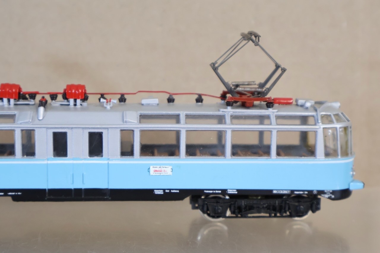 HORAK MODELLBAU DB TRIEBWAGEN BR 491 001-4 GLASERNER ZUG TRAM TROLLY CAR LOCO on