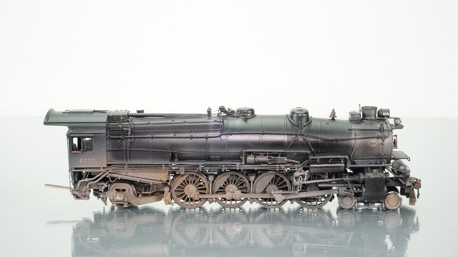 Challenger Imports Brass M-1A 4-8-2 PRR 6770 WEATHERED HO Scale