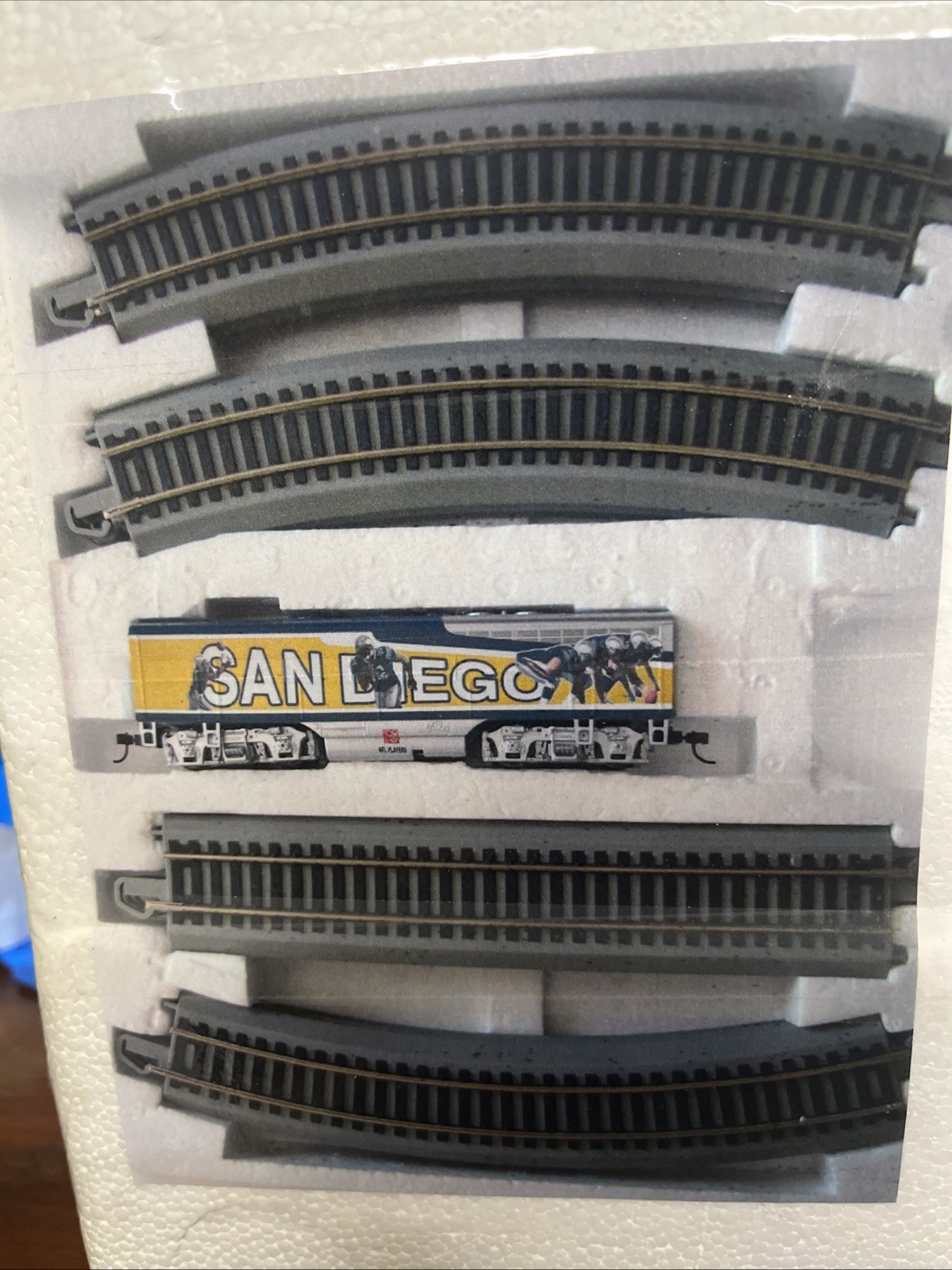 Hawthorne village SanDiego Charger. Express Train offensive Engine Sealed Box