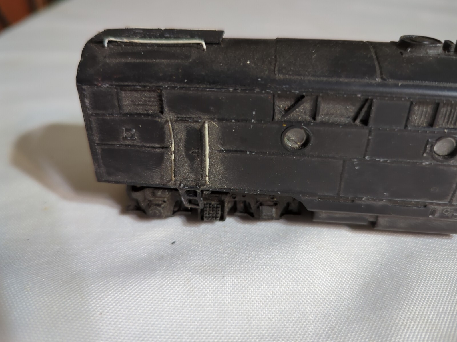 HTF Ho Gauge Heavy Brass Or Steel Santa Fe Locomotive Shell & B Unit