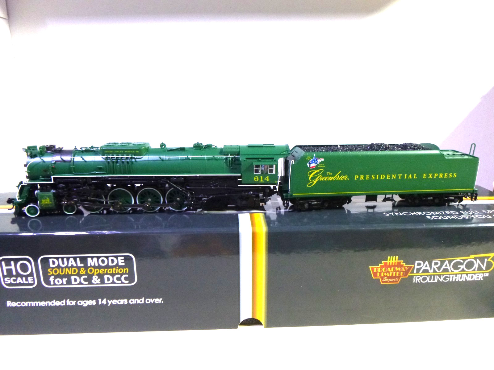 HO-Broadway Limited Imports BRASS HYBRID-4-8-4 C&O J3A- DC-DCC PAR 3/ SMOKE/