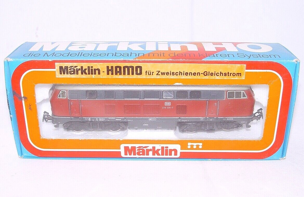 Marklin HAMO DC HO German DB BR 216 “STANDARD DB” Red DIESEL LOCOMOTIVE NMIB`85!