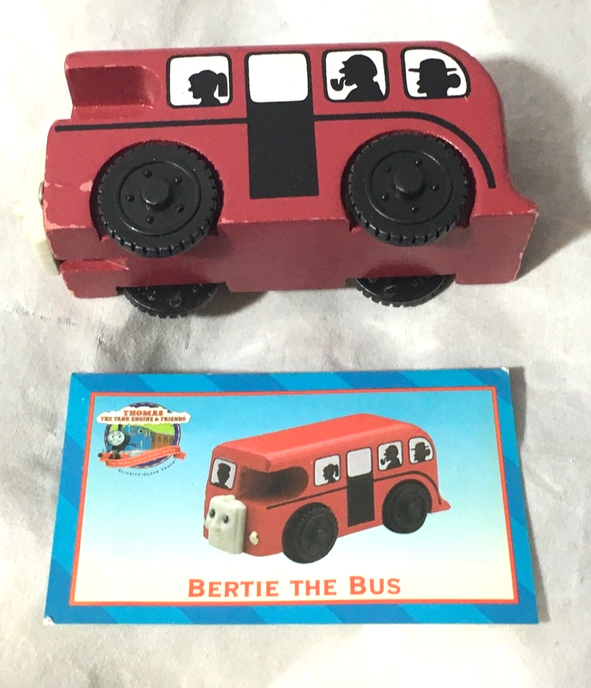 Thomas & Friends Wooden Railway 2000 BERTIE the Bus w/ Card #99008