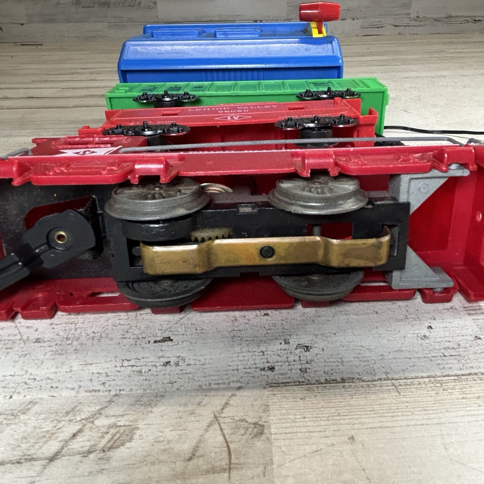 Marx Lehigh Valley Battery Operated Train Set NYC Gondola Caboose Transformer 80