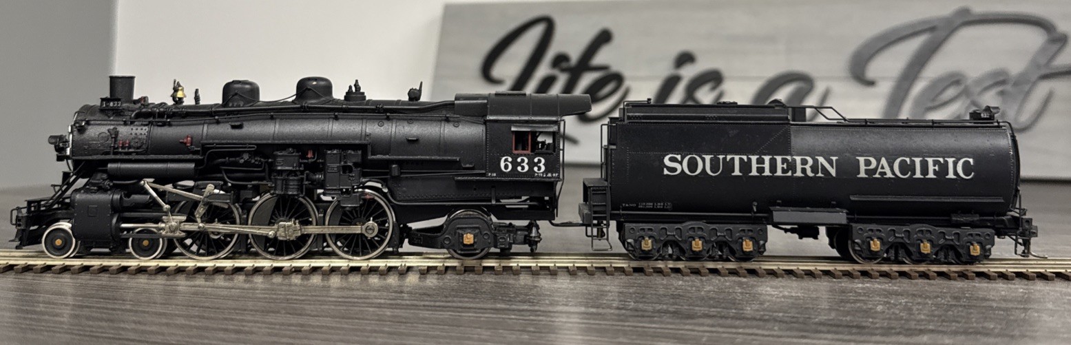 NJ Custom Brass HO Brass #ST-244 Pacific Southern Pacific 4-6-2 P-13 #633 Used!
