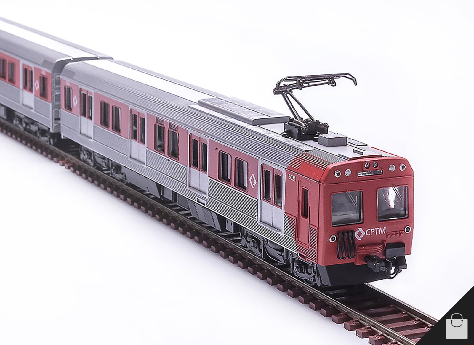 Frateschi 6318 CPTM Metropolitan Metro Subway Miniature Train 3 Car Set HO 1:87