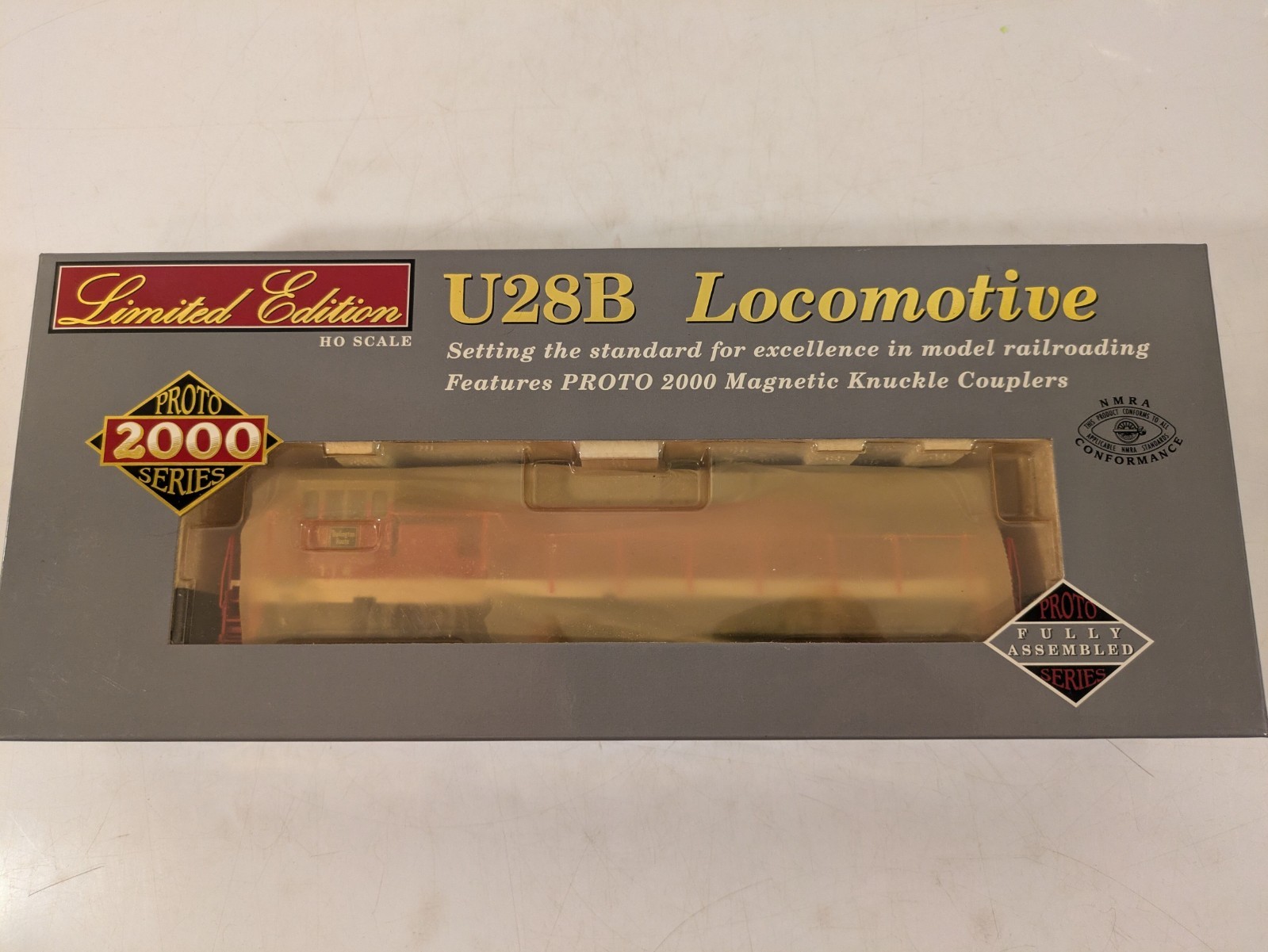 HO GE U28B CB&Q Chicago Burlington & Quincy DCC Ready NIB NOS # 31076