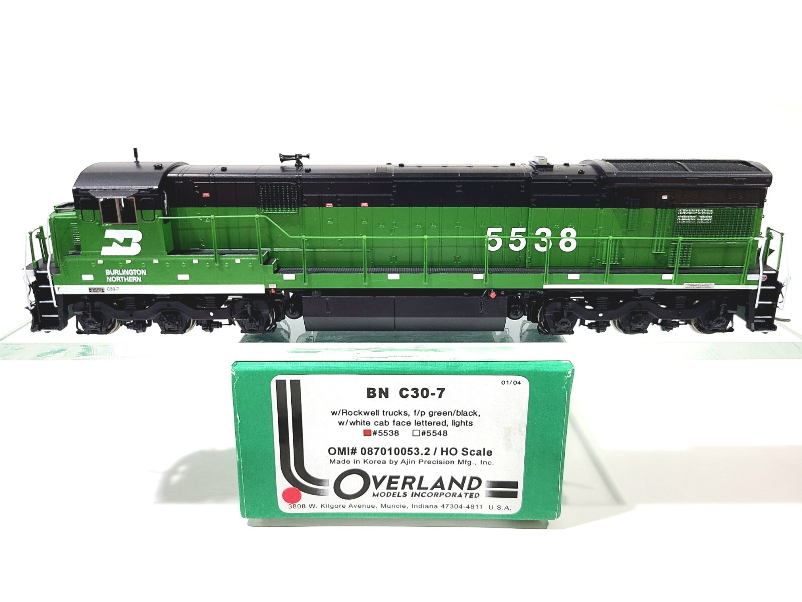 Overland OMI BN GE C30-7 Burlington Northern #5538 HO Brass Model #087010053.2
