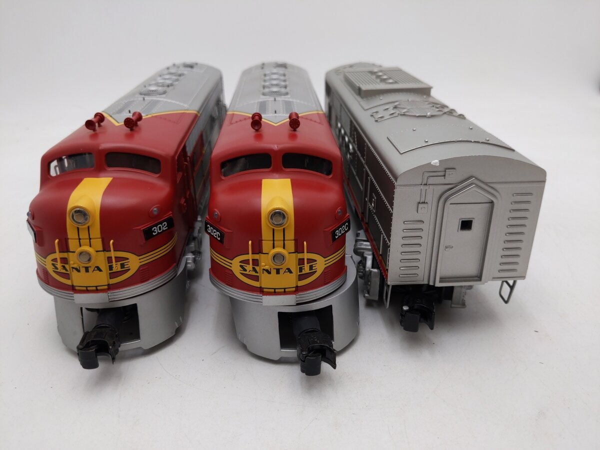 K-Line K25301 O Santa Fe ABA Diesel Loco Set w/TMCC #302 EX/Box