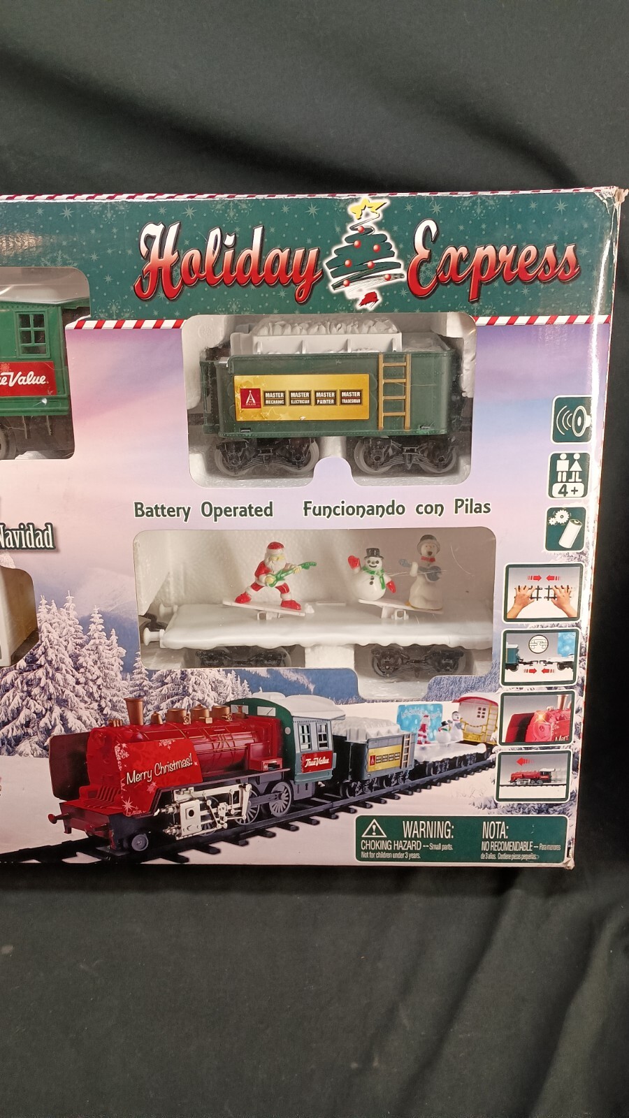 G-Scale True-Value Holiday Express Train Set Goldlok Toys UNTESTED