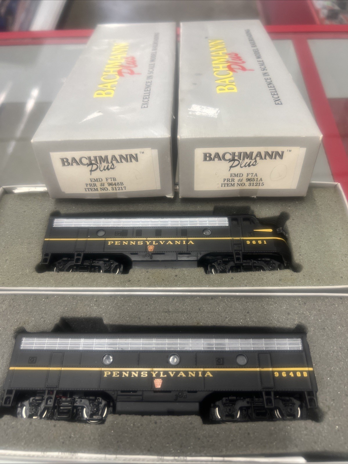 Bachmann Plus EMD F7A And EMD F7B PRR#9651A PRR #9648B Item No. 31215 No. 31217