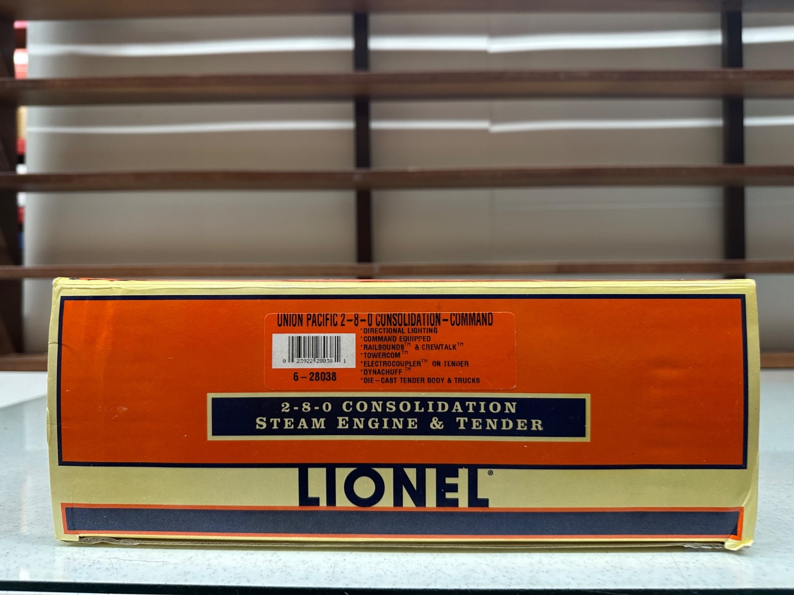 O Scale 3 Rail Lionel 6-28038 Union Pacific 2-8-0 Consolidation- Command LN