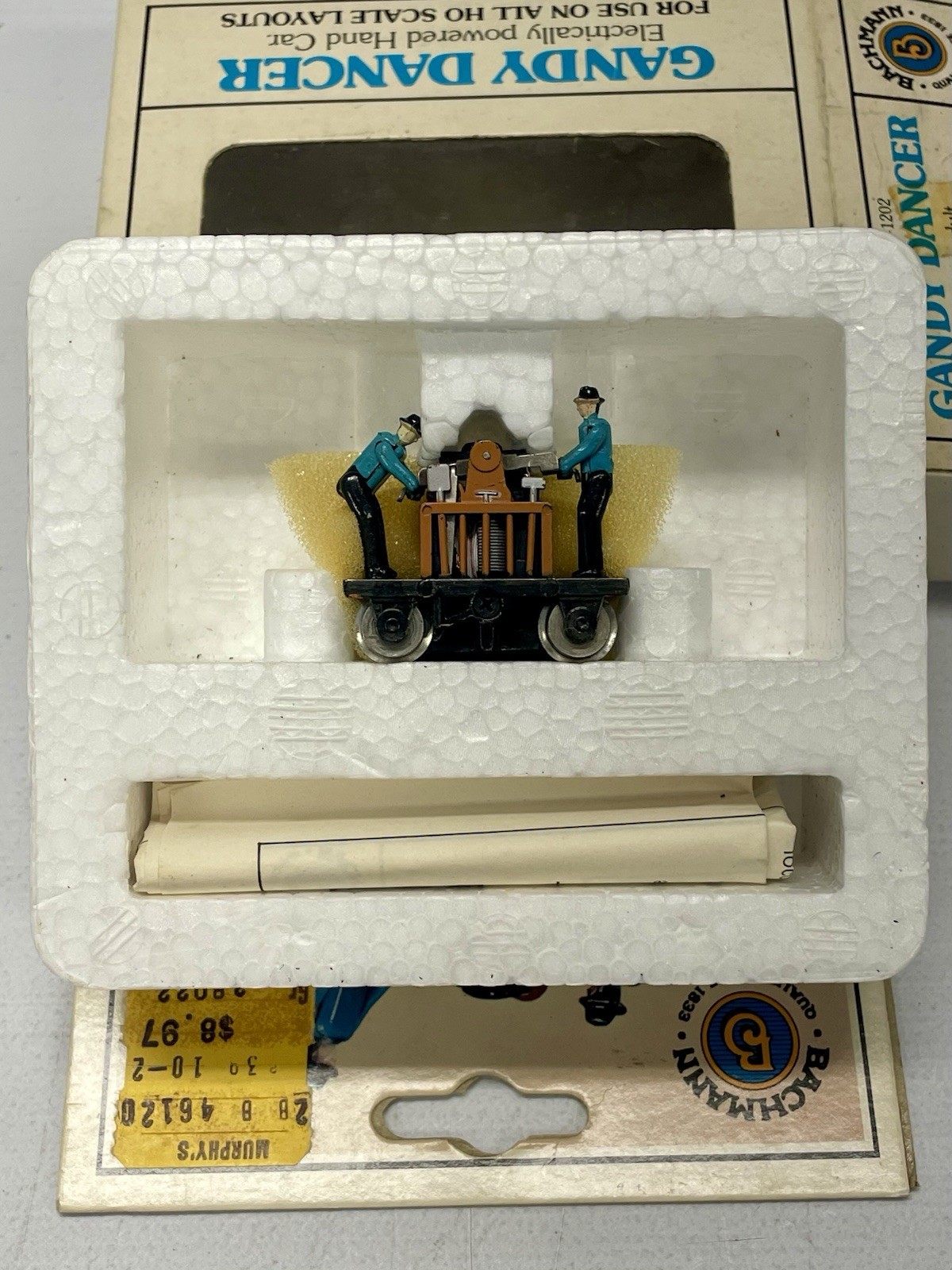 Bachmann 46202 HO Scale Gandy Dancer Powered Handcar