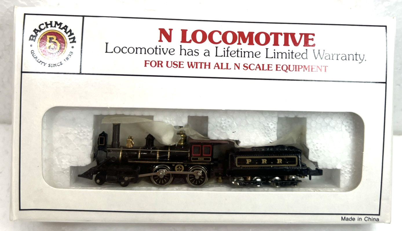 Bachmann N Scale 4-4-0 Pennsylvania Steam Locomotive Model Train Engine 11753