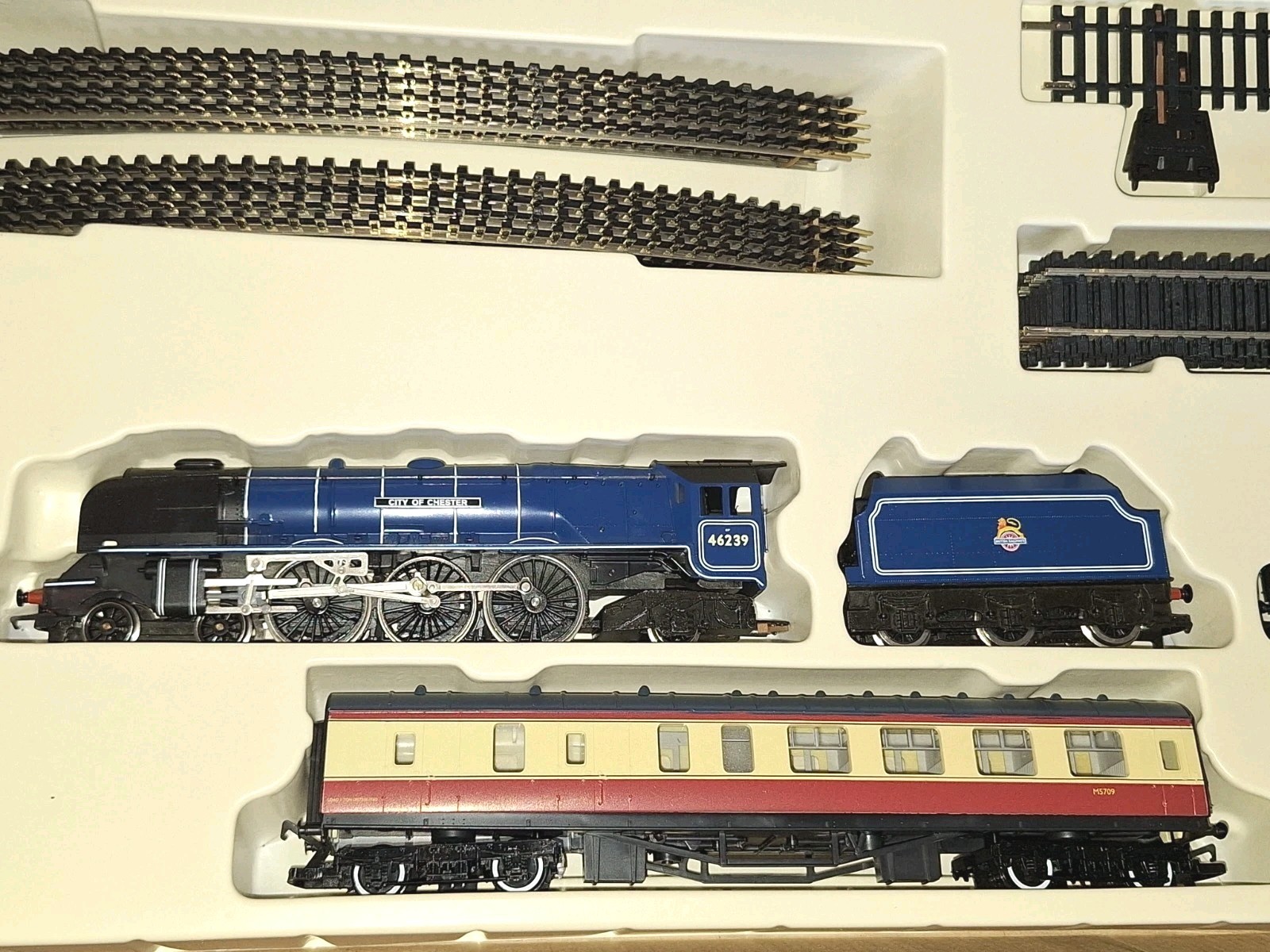 Hornby R699 The Caledonian Boxed Set & Track. New Old Stock. Mint Cond. OO