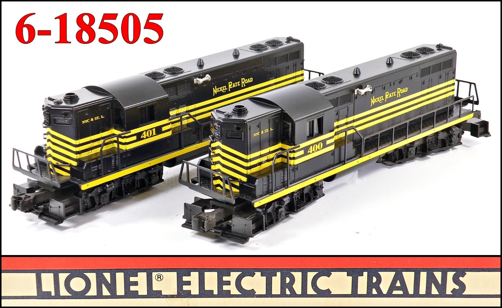 Lionel 6-18505 Nickel Plate Road NKP Double Headed GP-7s w/RailSounds /16/ 1993