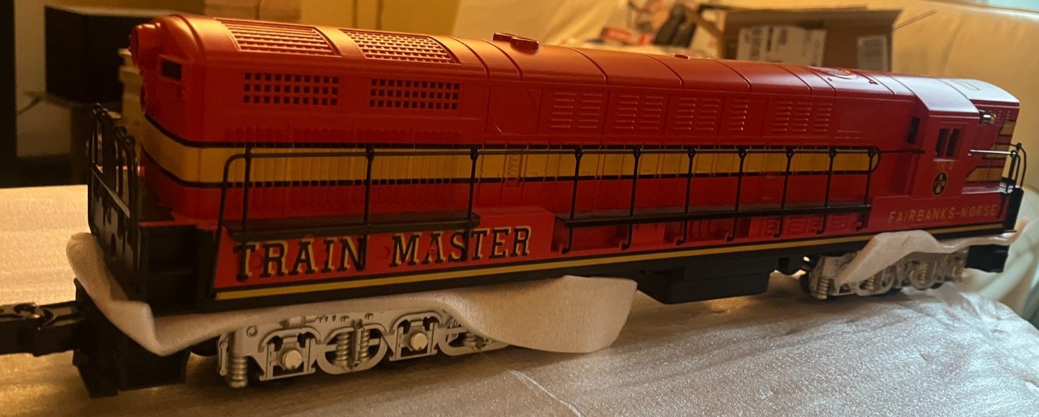 MTH 20-2183-1 FM Train Master Demonstrator UPGRADED to Ps2 w/ BCR & CABOOSE