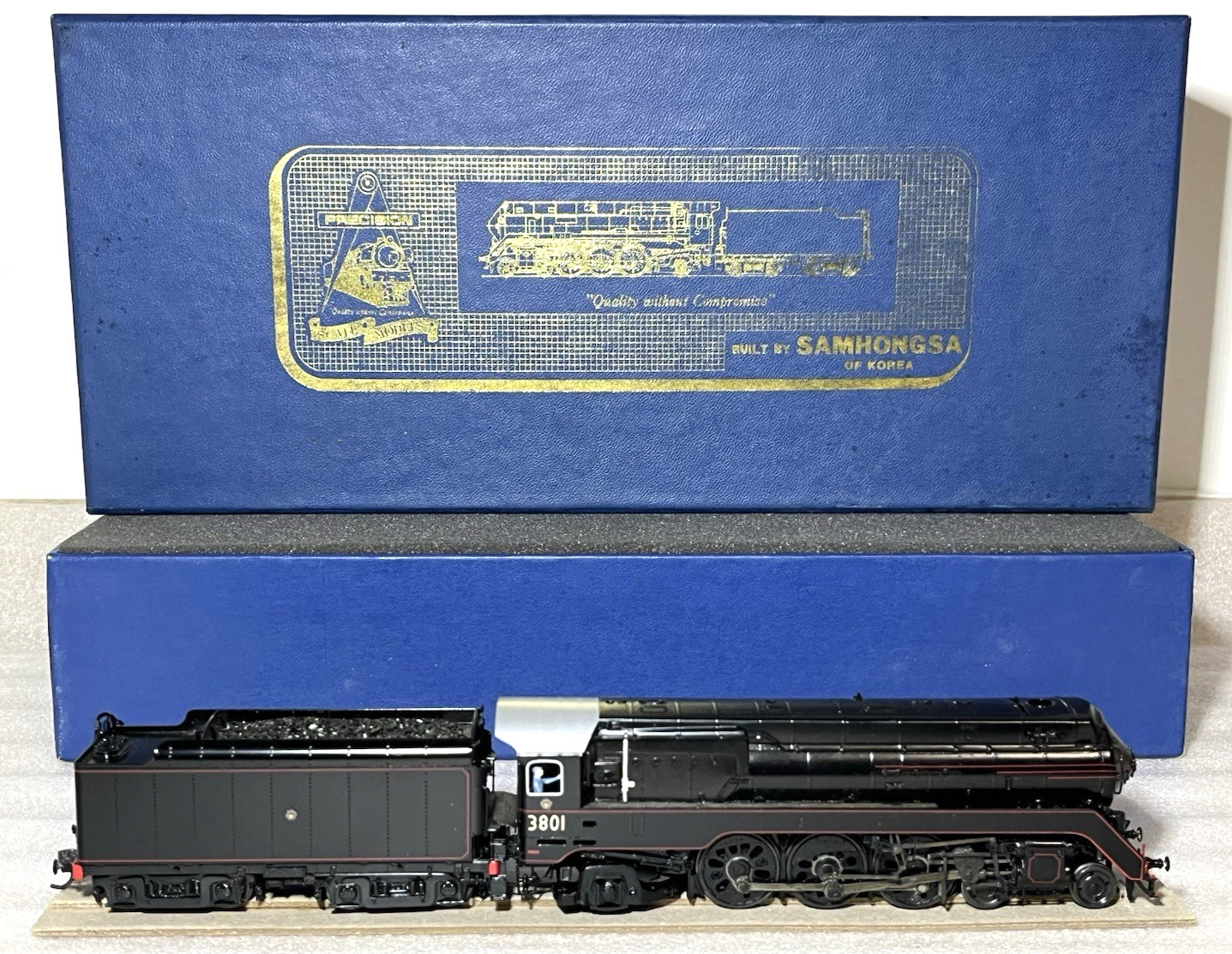 PRECISION SCALE PSM BRASS HO NSWGR 38 Class Loco 3801 Black Lt Ed as NEW NICE