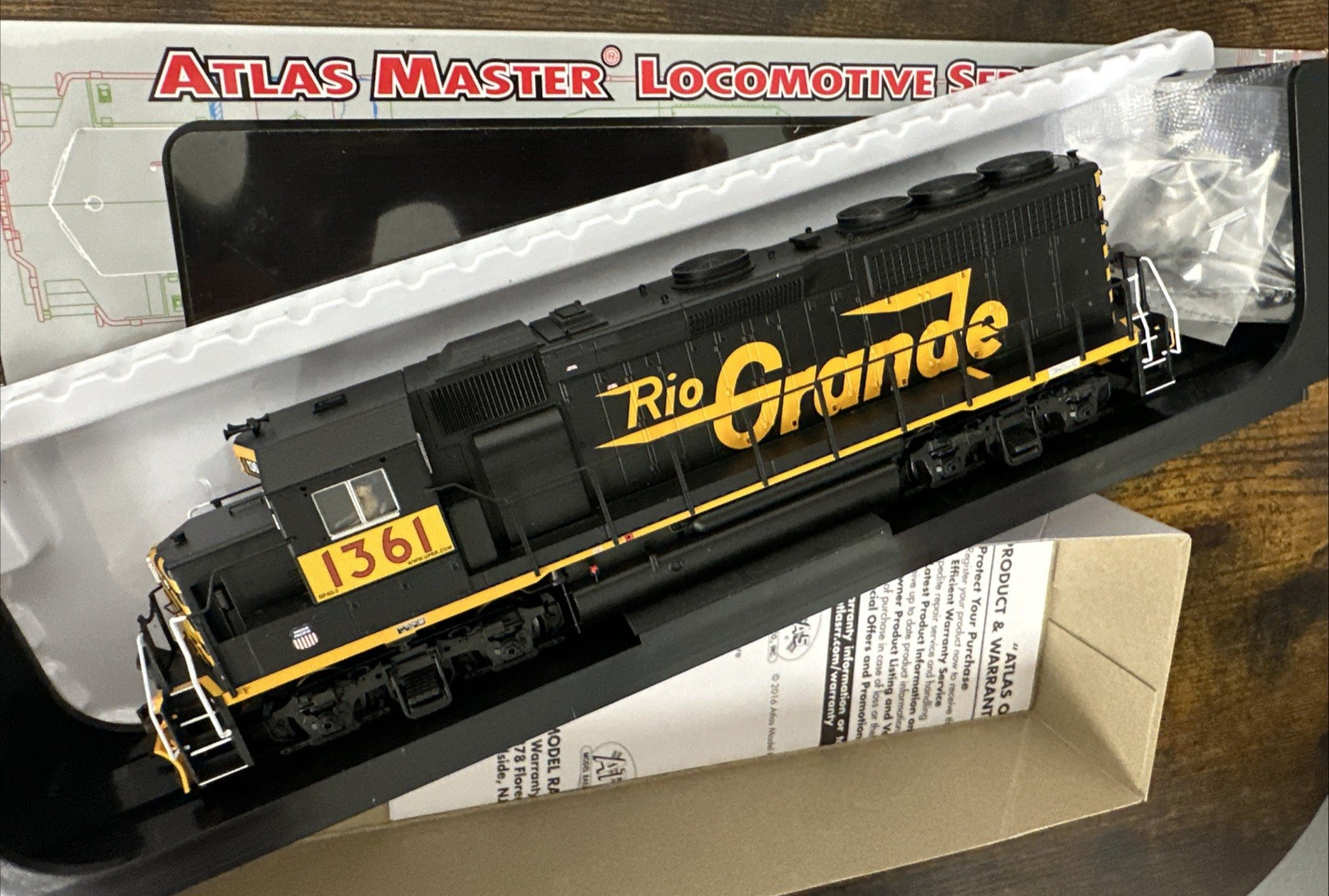 Atlas Silver Series HO 10004229 GP40-2 PH 1 D&RGW patched UP #1361 DCC Ready NOS