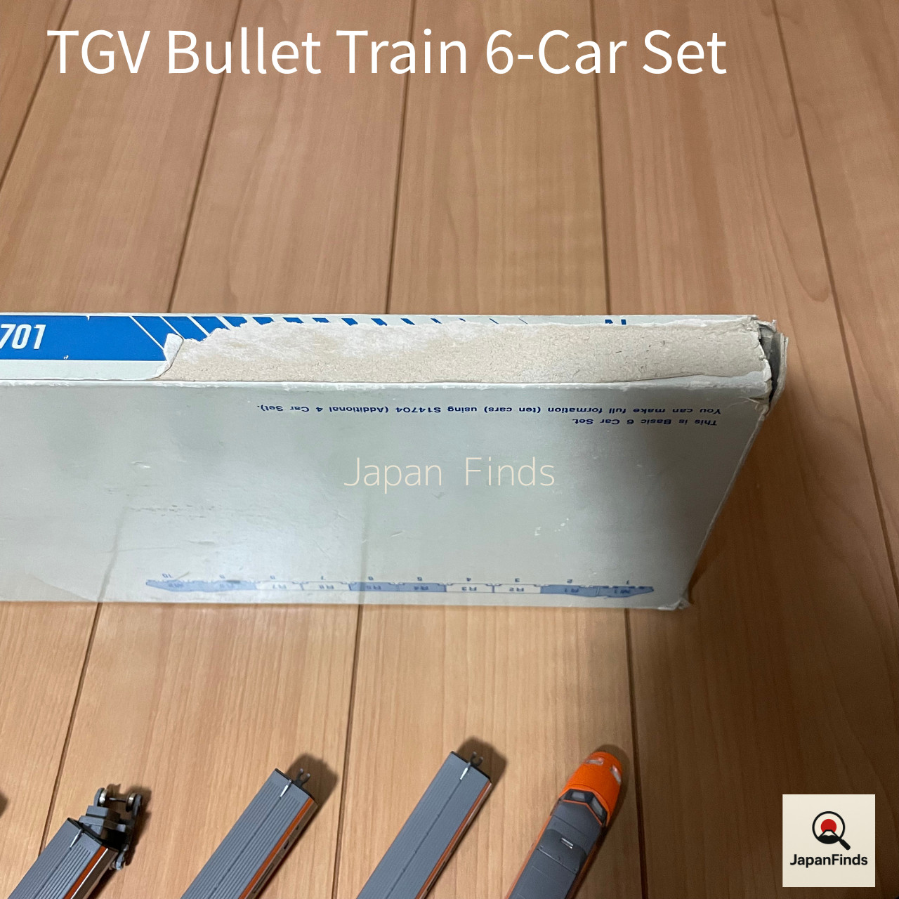 KATO N Scale TGV S14701 SNCF French Bullet Train 6-Car Set Lights Work