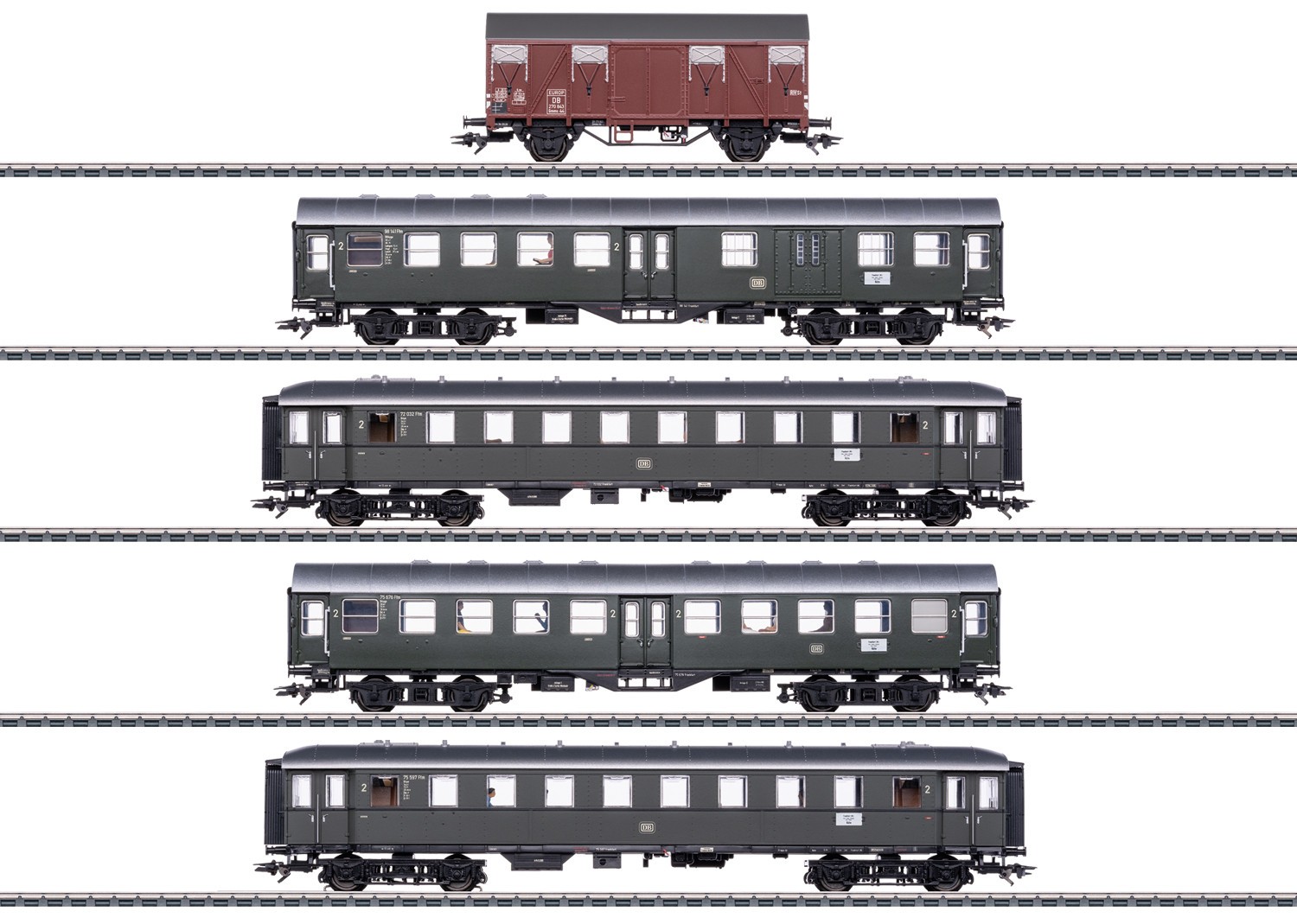 Märklin 39665 +41329 Steam Locomotive Br 66 + Car Set Sound Many Functions New
