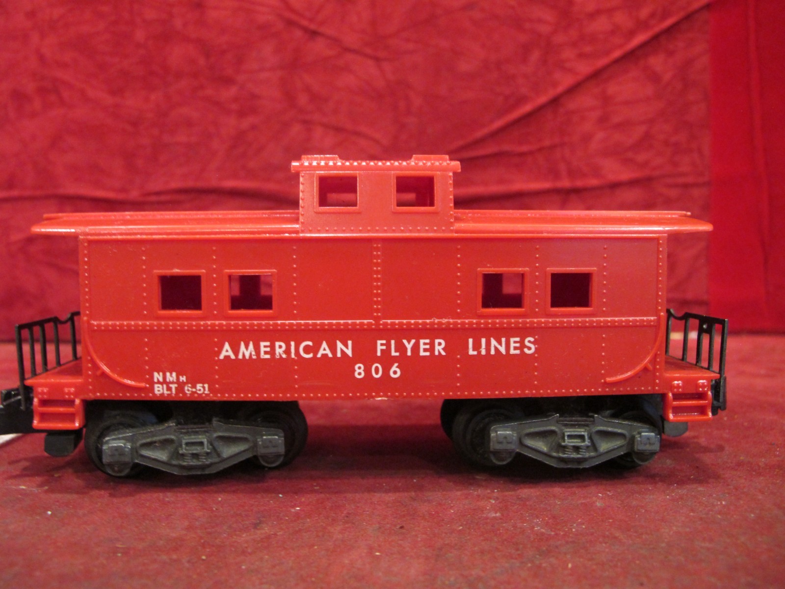 GILBERT American Flyer Lines 806 CABOOSE S Gauge Made in USA 1956