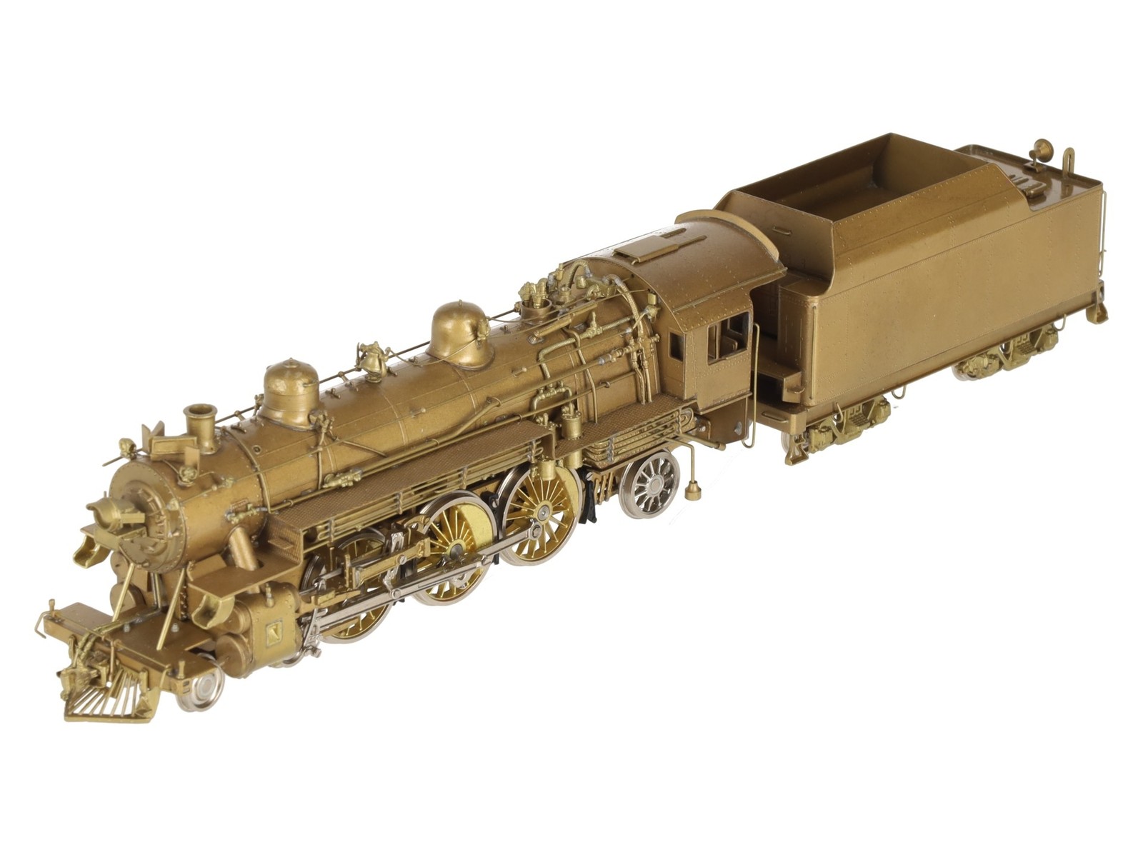Overland OMI-1447 HO BRASS C&O F-15 4-6-2 Steam Locomotive & Tender -Unpainted