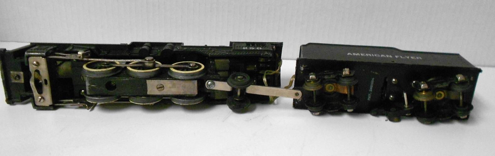 Vintage American Flyer 290 Cast Metal Steam Engine Locomotive & Tender Untested