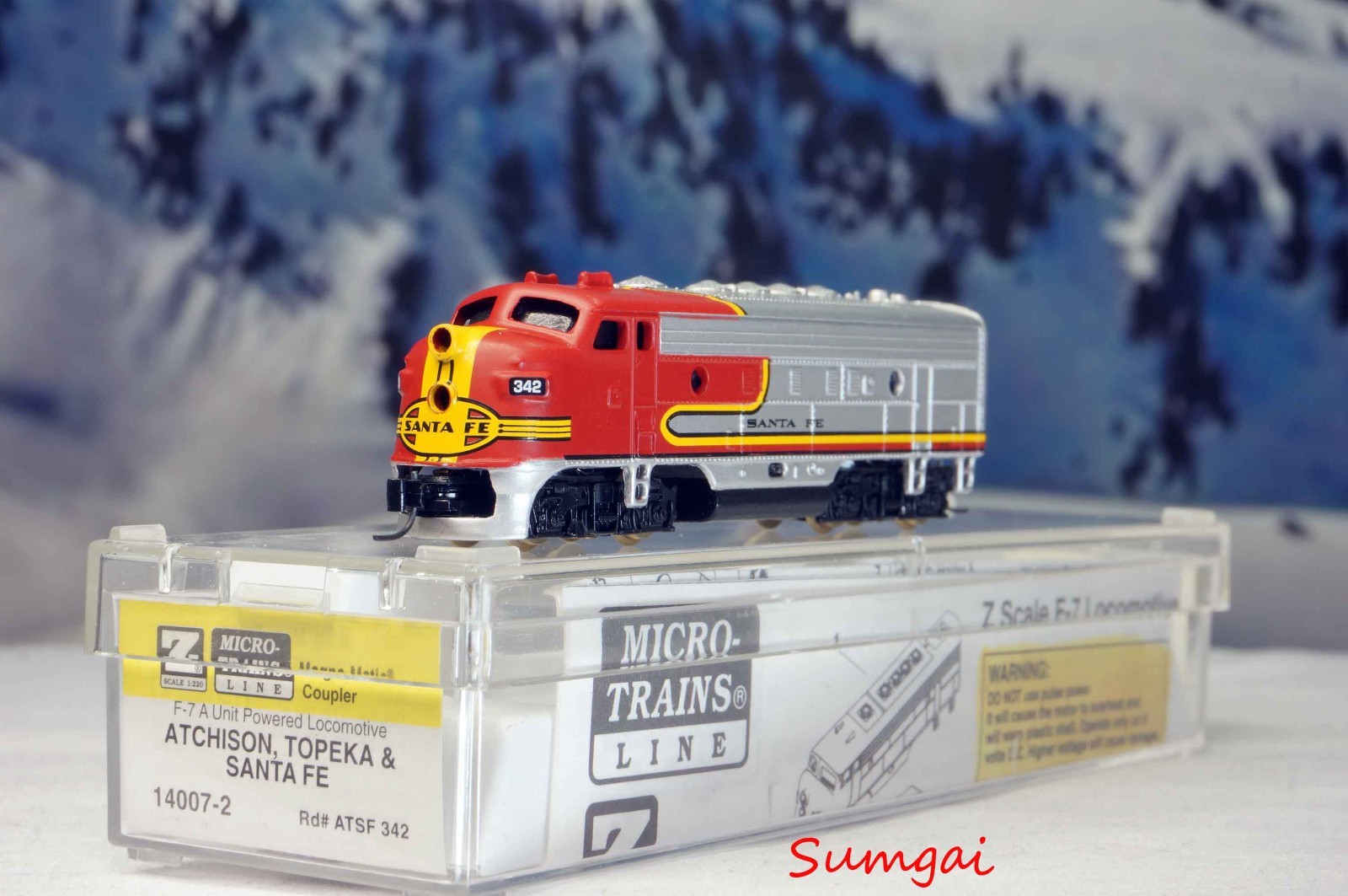 MTL 14007-2 Santa Fe Warbonnet F7A Diesel Loc Micro-Trains Line Z Scale Z Gauge