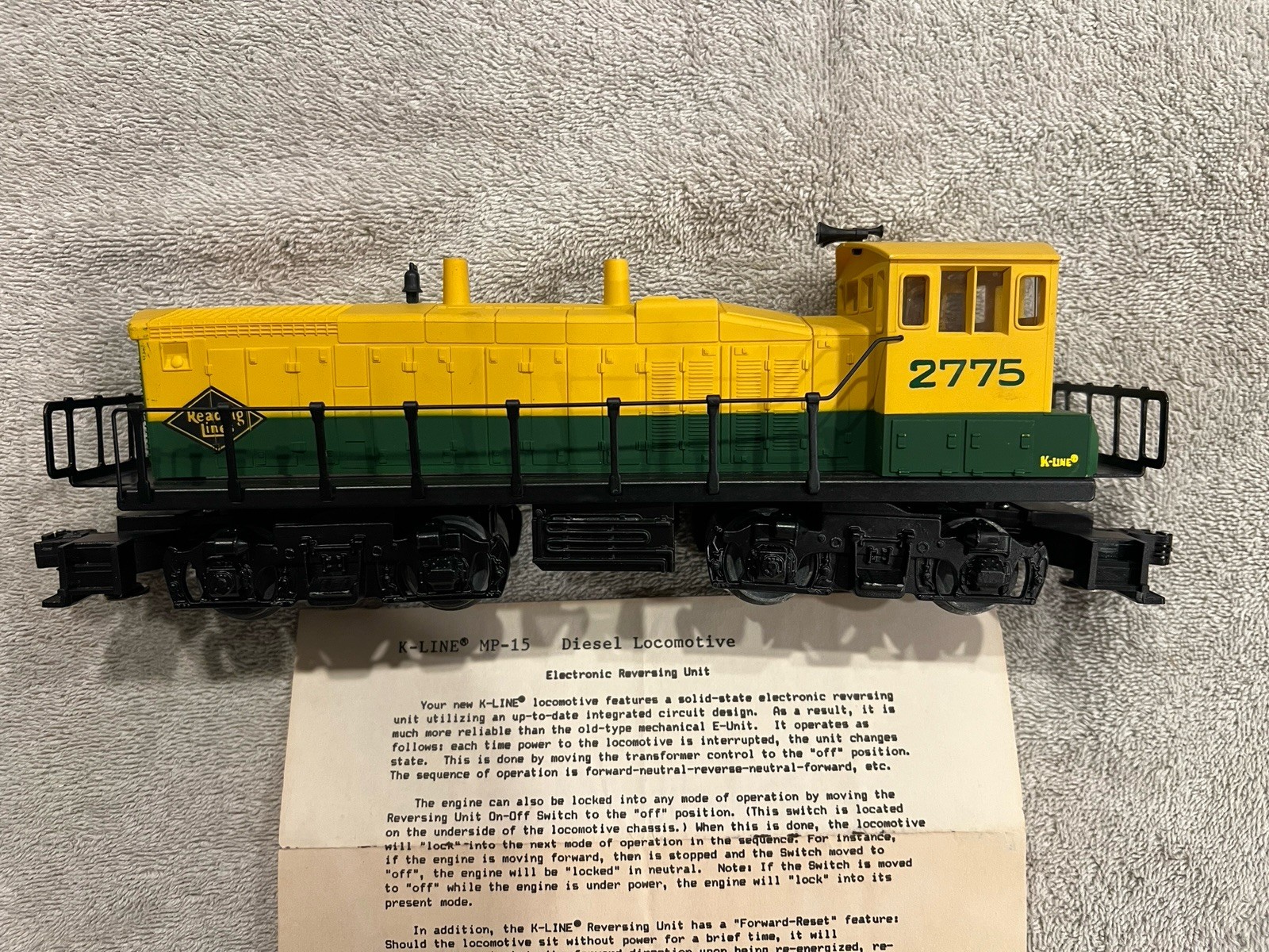 K-Line 2775 Reading Lines MP-15 Dual Motors, Operating Lights & Couplers 1/48