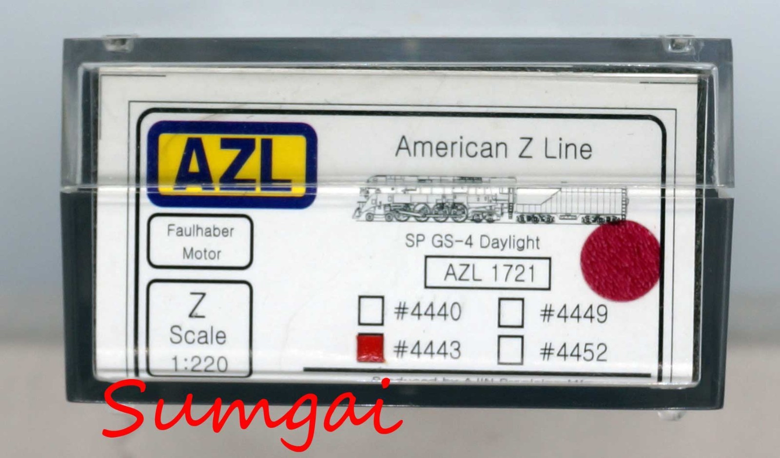 American Z Line BRASS 1721-2 SP DAYLIGHT GS4 LOCOMOTIVE 4443 Z Scale Z Gauge AZL